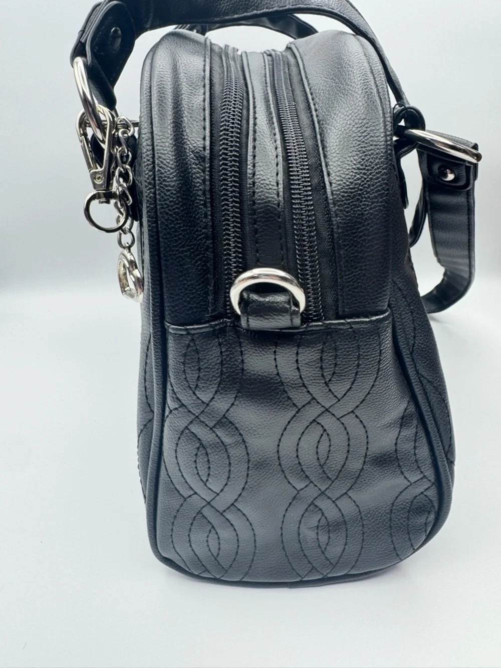 Bella Russo NEW Black Satchel Shoulder & Crossbody Bag Organizer Tote NEW